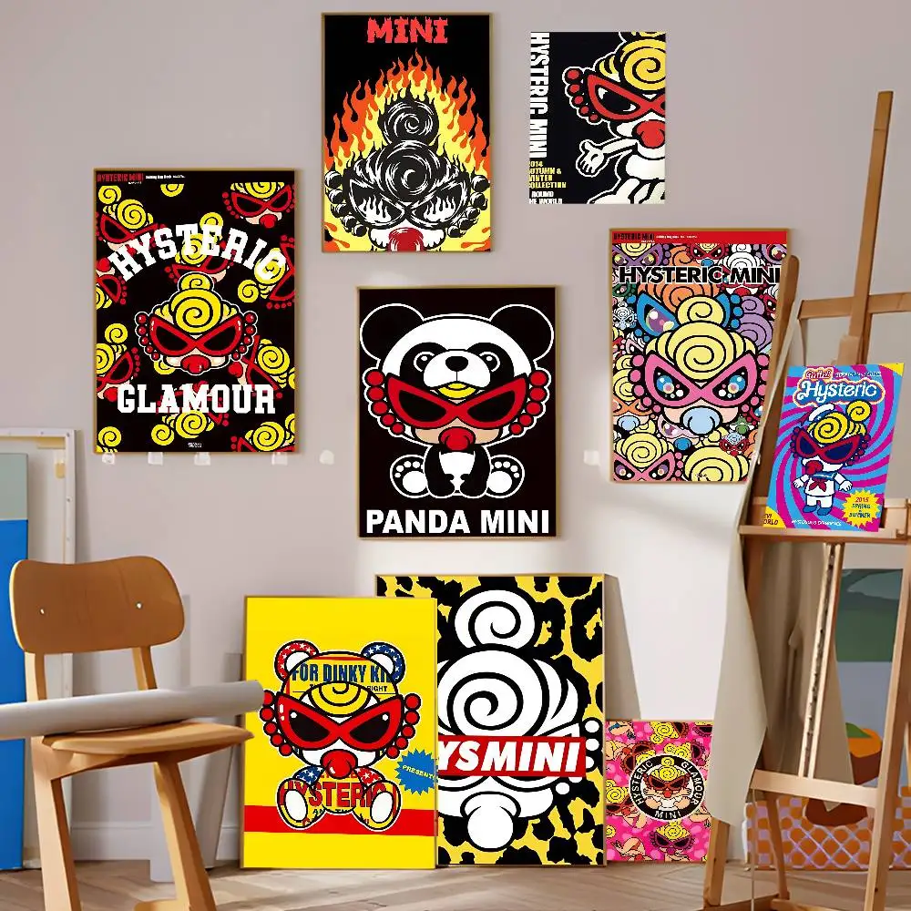Fashion Brand H-Hysteric G-Glamour DIY Sticky Poster Whitepaper Prints Posters Artwork Vintage Decorative Painting