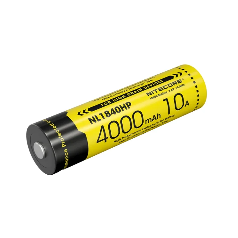 Nitecore NL1840HP rechargeable battery 18650 3.6V Li-ion 4000mAh Output 10A