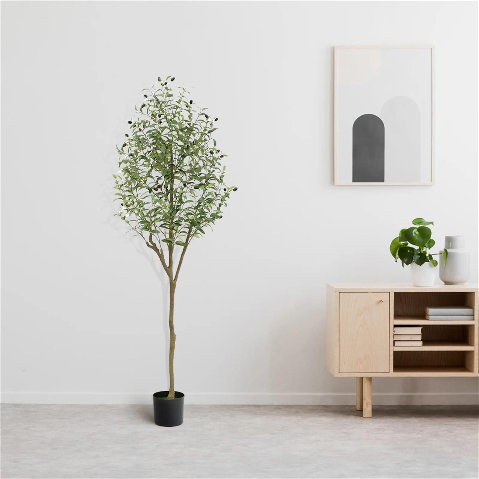 

180CM tall large artificial olive tree, potted olive silk tree, artificial plants, for bedroom, living room, office