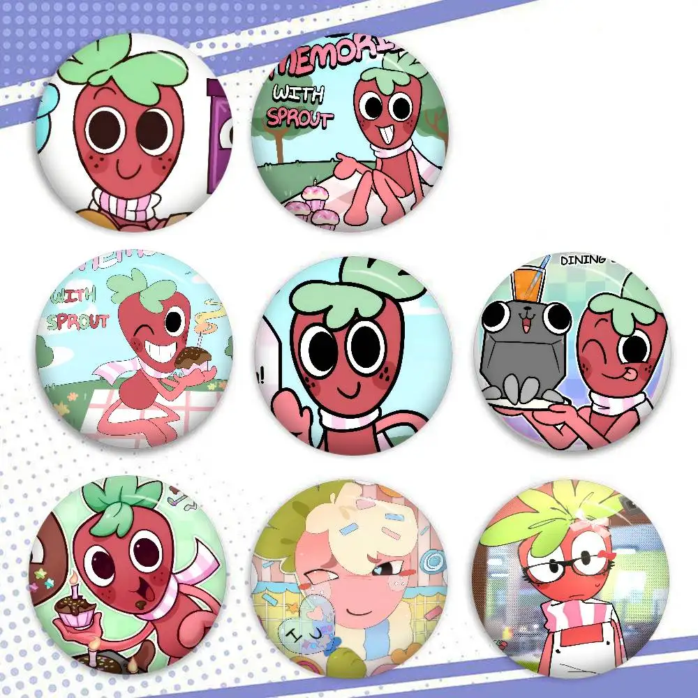 Anime Sprout D-Dandys W-World Handgefertigte Brosche Cartoon Cosplay Abzeichen für Rucksack Schmuck Accessoires Geschenke
