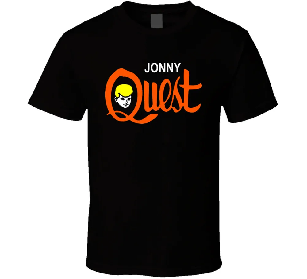 

Черная футболка в стиле ретро Jonny Quest TV с героями мультфильмов