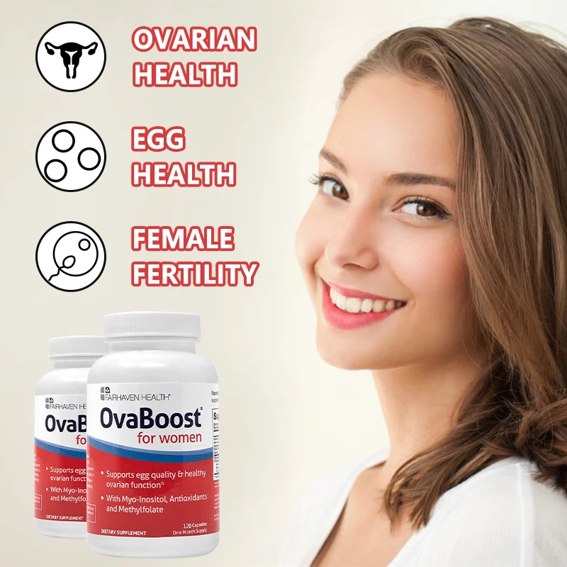 OvaBoost Supplement for Women - Contains Inositol and Folic Acid To Promote Egg Production, Hormone Balance and Ovarian Function