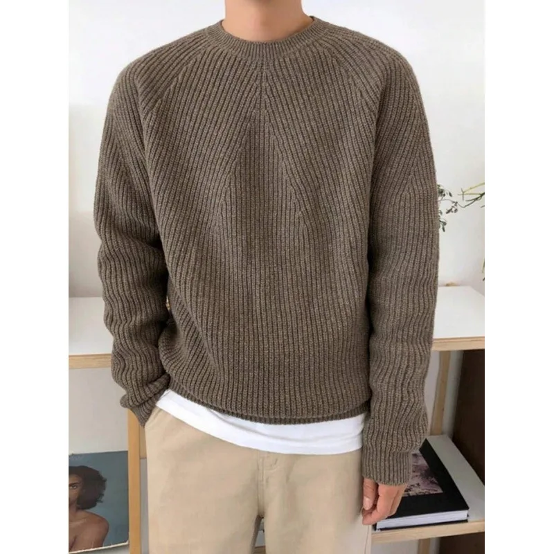 

Men's Knitted Sweater P 14654 Fashionable Embedded Pattern Design Stretchable Material Comfortable Fit Casual Knitwear