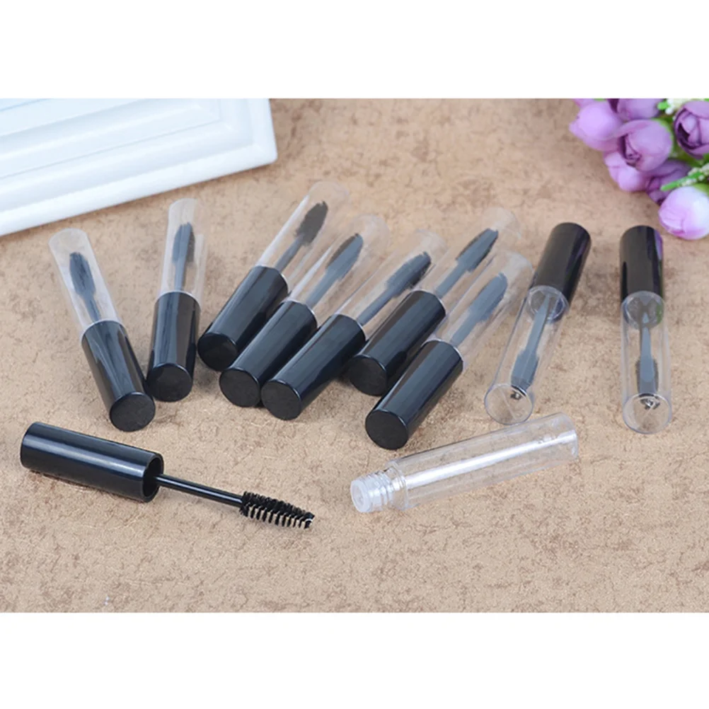 6 Pcs Eyelash Cream Bottles with Brush Lipgloss Mascara Tube Container Air Traffic Control Tint