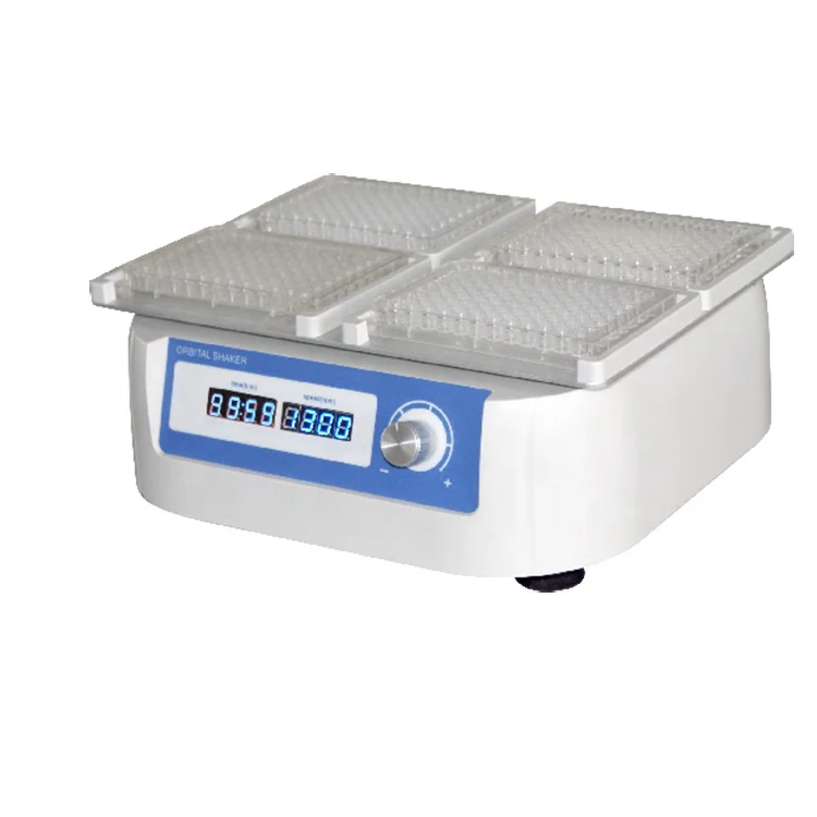 MX100-4A Microplate Shaker incubator for shaking ELISA plate 96well plates 200~1500rpm Mixing orbit 3mm