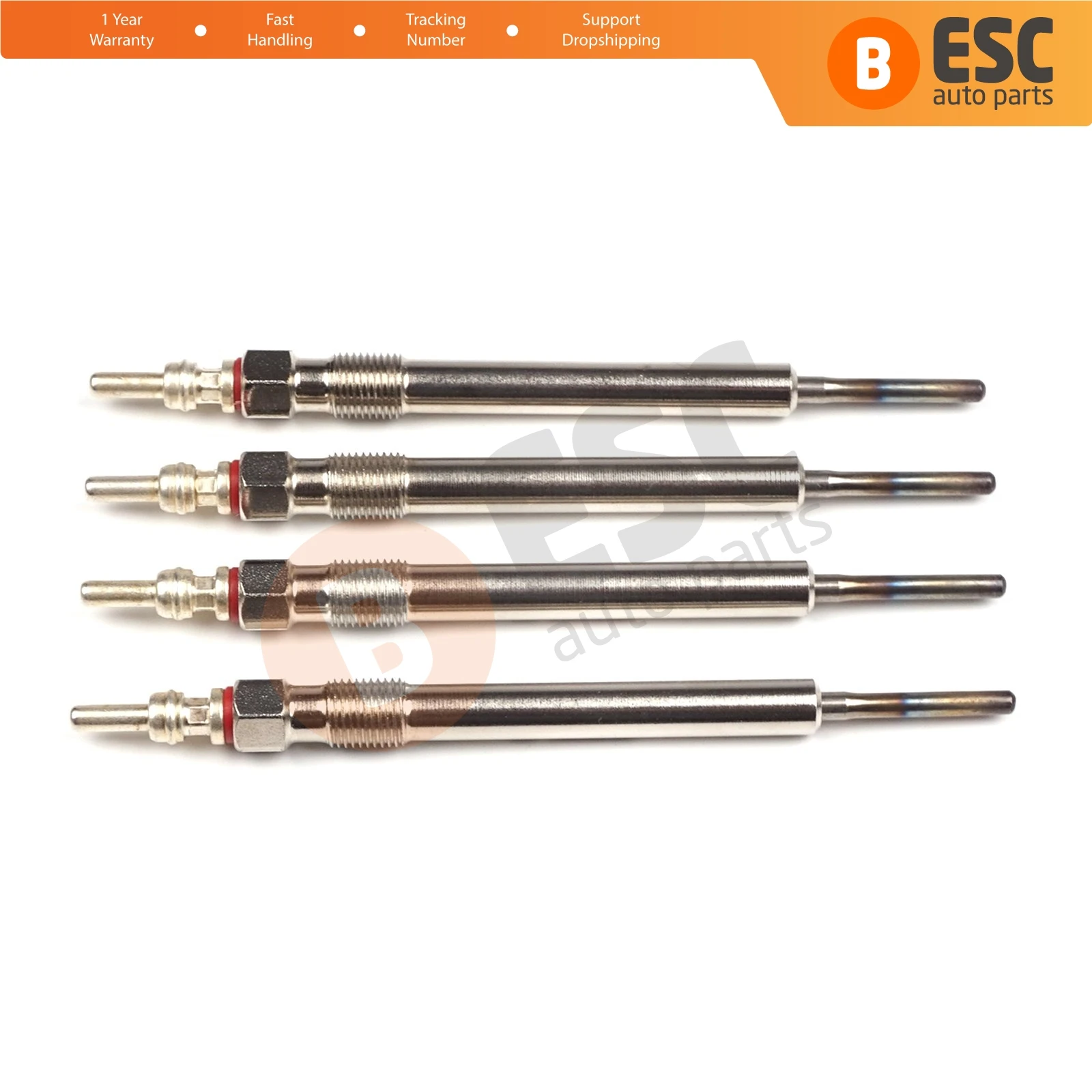 ESC Auto Parts EGP6-1 4 Pcs Heater Glow Plugs  GX2127, 059963319E, GE108 for VW Audi Seat Skoda Fast Shipment Ship From Turkey