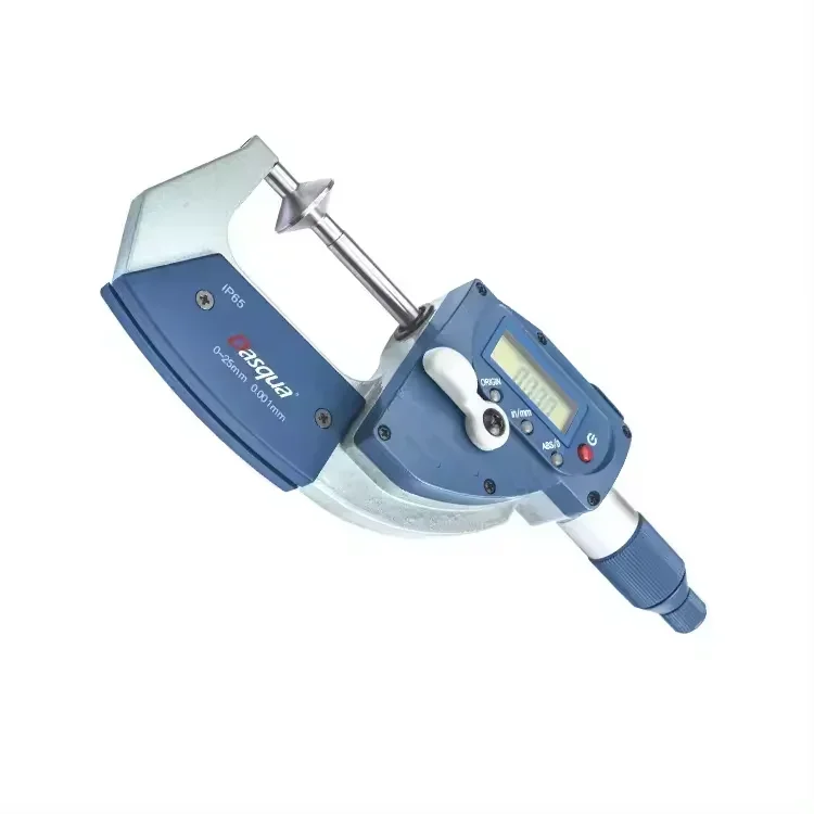 Dasqua 25-50mm Quick- Move Digital Disc Micrometers Rotating Spindle Carbide Tip Metric-Inch Conversion System