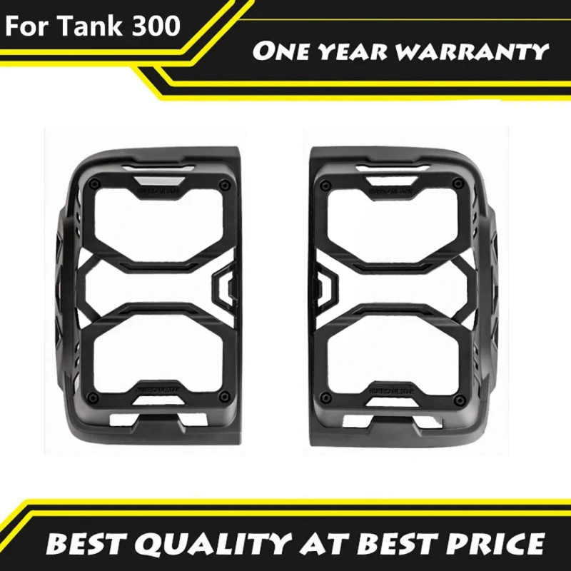 Matte Black Taillight Frame Rear Lamp Light Cover Special Fit For Great Wall Tank 300 2021-2024 Exterior Trim Cover Accessories