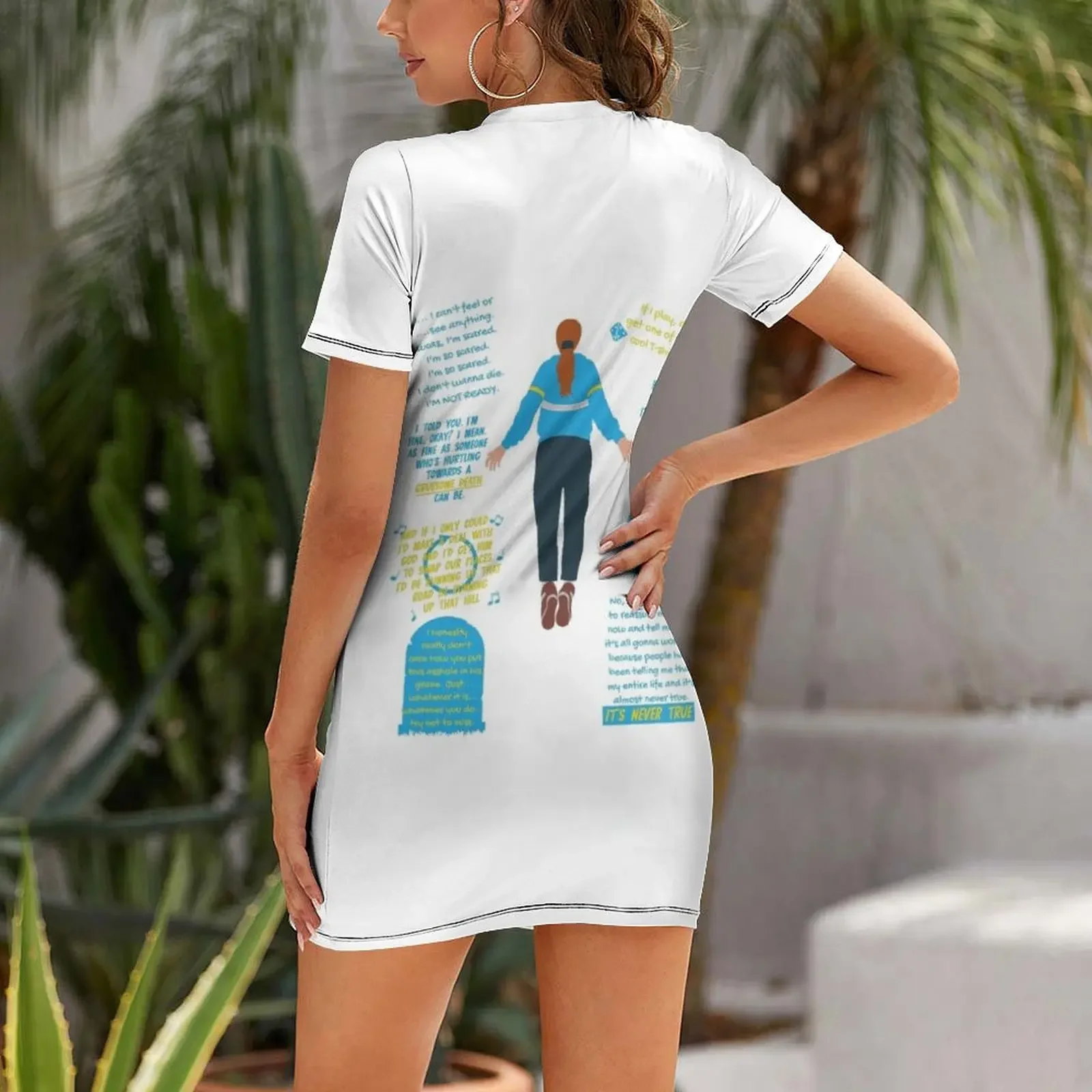 แม็กซ์ เมย์ฟิลด์ คำคมมินิมอลิสต์ ชุดเดรสแขนสั้น ชุดราตรีออกงาน ฤดูร้อน 2025 กระโปรง ชุดเดรสผู้หญิง ชุดเดรสหรูหรา