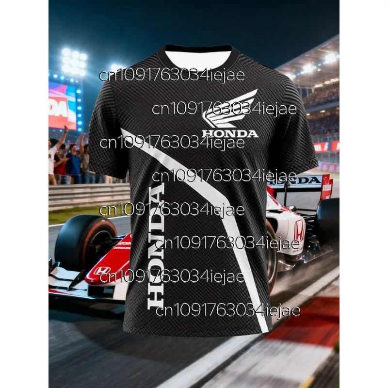 

Летняя футболка для езды на мотоцикле по бездорожью, быстросохнущая дышащая спортивная футболка с короткими рукавами для мужчин и женщин, футболка для верховой езды Honda, топы