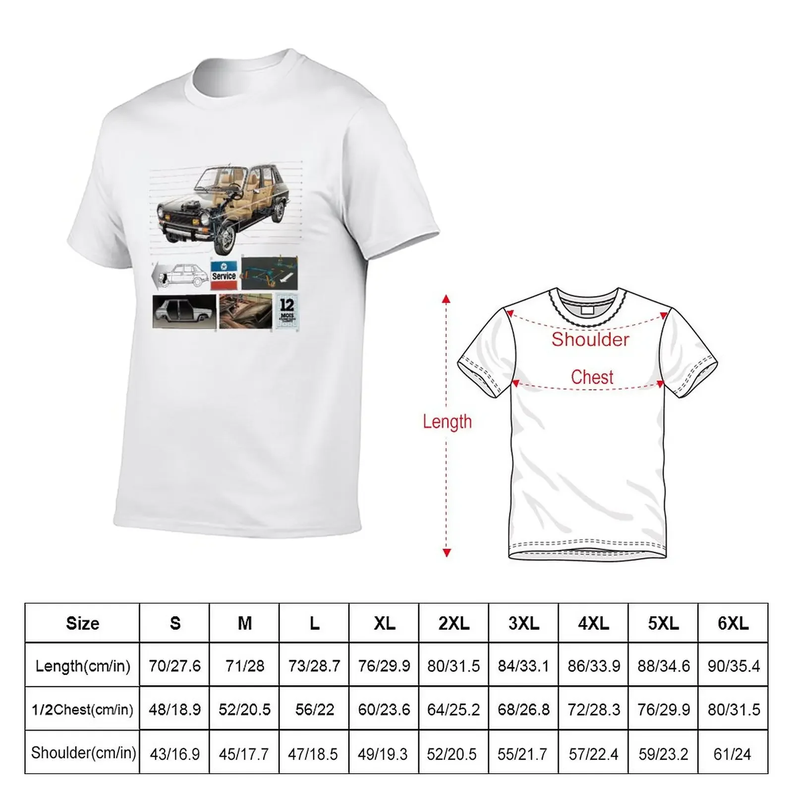 SIMCA 1100 T-Shirt kawaii clothes oversizeds summer clothes men clothing