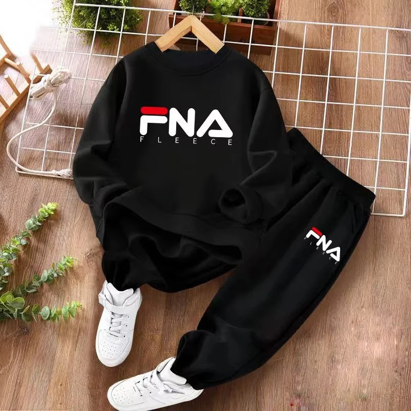 

Children's Clothing Boy Sets Fall Mother Kids Girl Pullover Letter Hoodie 2pcs Fashion Autumn Sports Long Sleeve Trousers Suits