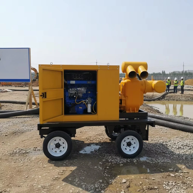 

10 Inch Mobile PumpTruck with a Lift Height of 14 m and a Flow Rate of 280 Cubic Meters No Need to Add Water Flood Prevention