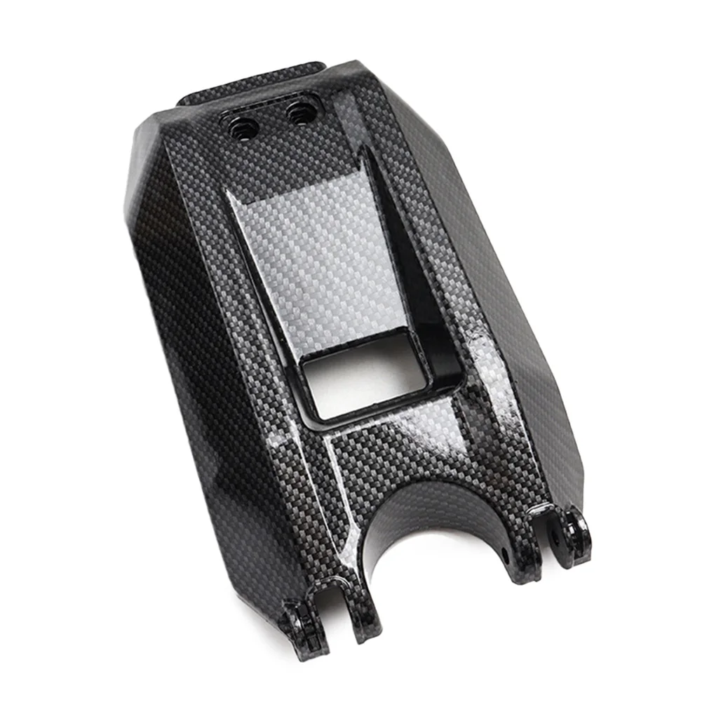 For SurRon Electric Motorcycle Battery Cover Guard Front Mount Constructed from ABS with Carbon Texture for Reliable Use