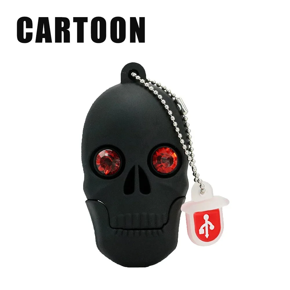 Horrific ghost USB 2.0 Flash Drive Pen drive 4G 8G cartoon U disk memory stick pendrive 16GB 32GB 64GB128GB cool Halloween gifts