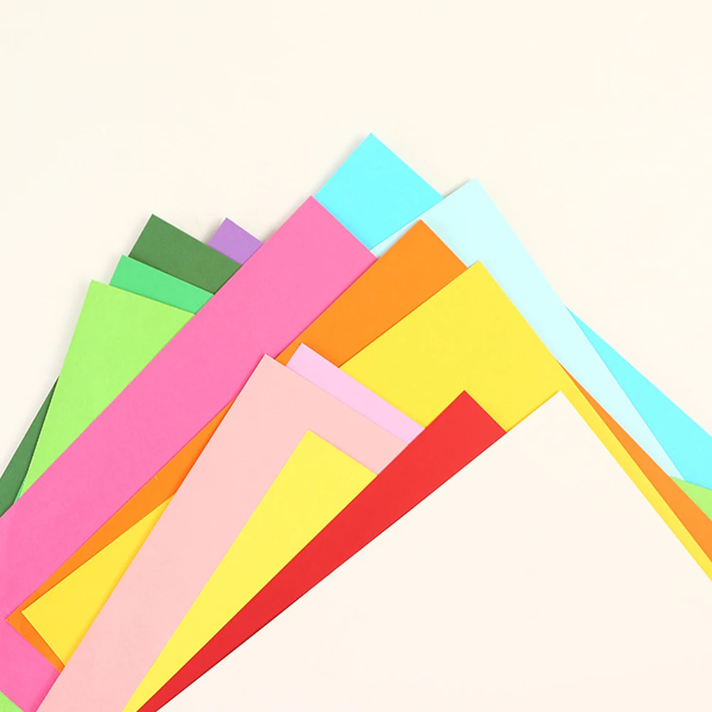 

200Pcs Colorful Folding Paper High Quality Eco Friendly Craft Sheets for DIY Decorations Party Favors Handmade Gifts Creative