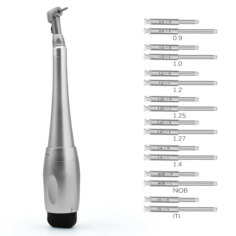 

Dental Universal Implant Torque With 12pcs Drivers Wrench Dentistry Latch Head Handpiece 5 to 35 N.cm Dental Instrument