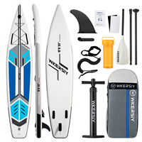 Waterproof  Extra Wide Inflatable Paddle Board 380*76*15cm Adult Standing Style Aquatic Fishing With Accessories SUP12-15SPI