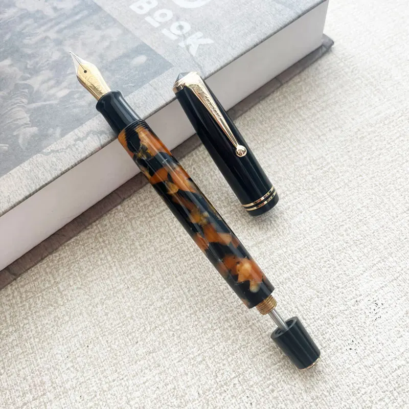 Admok 28 Acrylic Resin Fountain Pens Negative Pressure Ink SCHMIDT F/M/B Nib 1.0/0.7/0.5mm Piston Ink Pens Office Practice Write