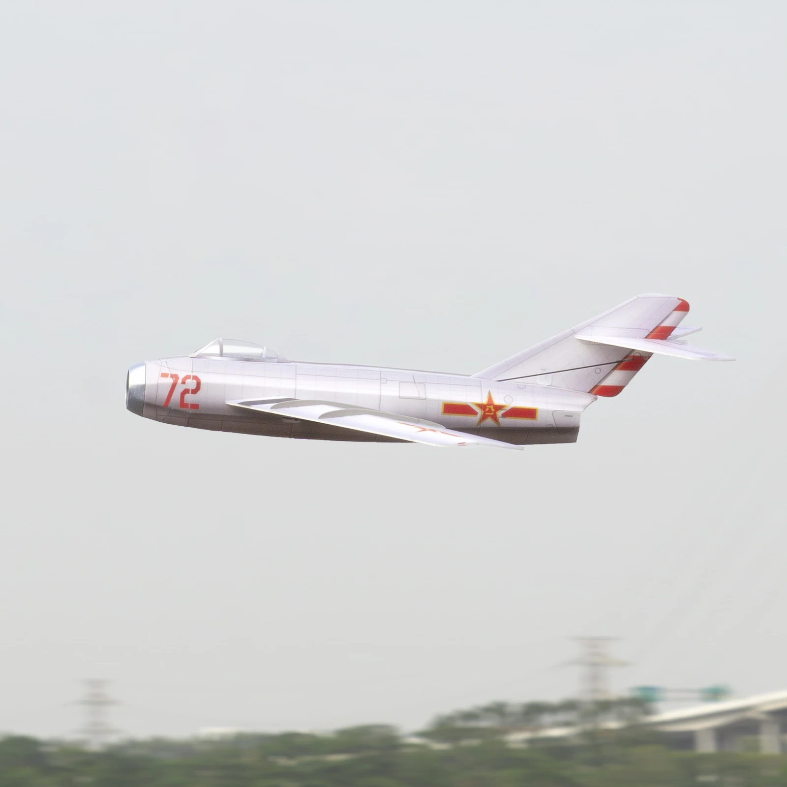 Mini RC aeronaves para crianças, MIG 15, 400mm Wingspan, 3 canais, asa fixa, 30mm, EDF, brinquedo, ao ar livre, presente