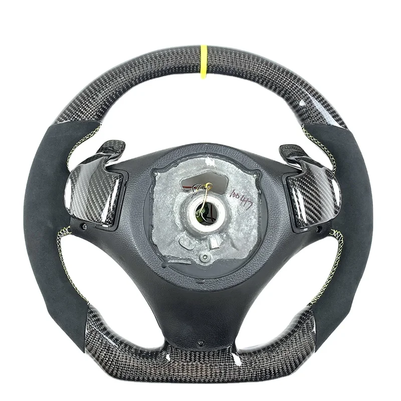 Automobile interior accessories carbon fiber flat bottom steering wheel For BMW 3 series E90 E92 M3