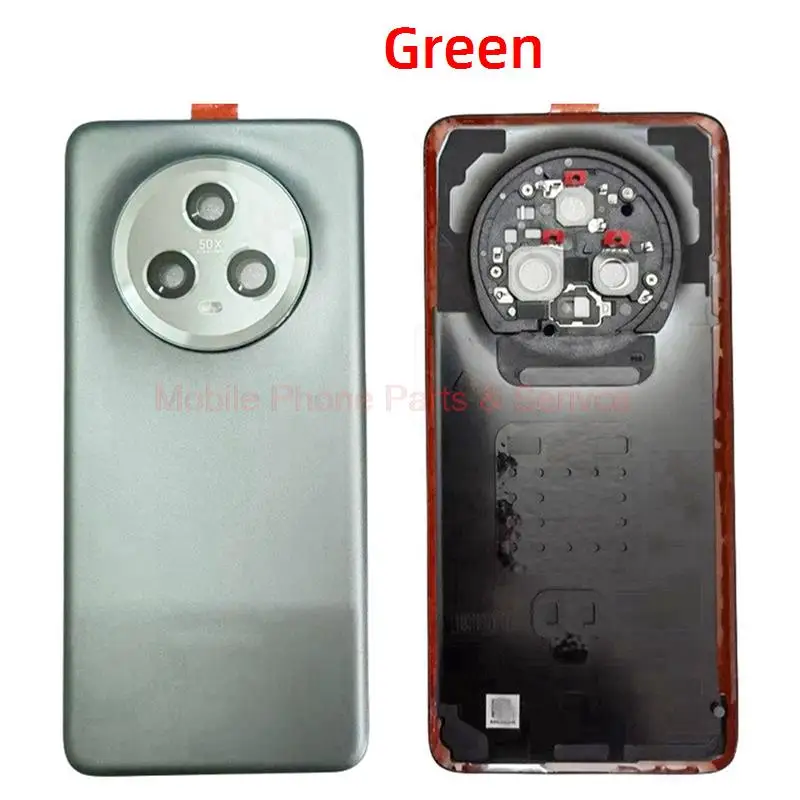 For Honor Magic5 Magic 5 Back Glass Lid Housing Door Rear Battery Cover Chassis With Camera Lens  Sticker Repair Parts