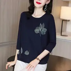 Korean Vintage Half Sleeve Tops Ladies Cotton Temperament Pullovers Summer Fashion New Interior Lapping Women's Clothing 2024