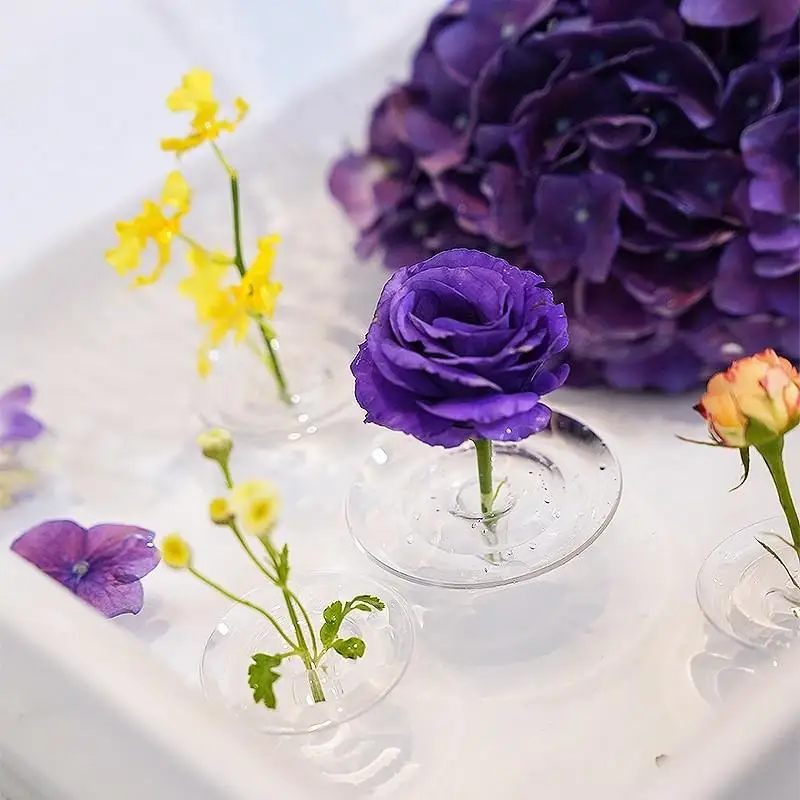 Floating Flower Vase Fresh Flower Hydroponic Vessel Floral Arrangement Artistic Vase Flower Holder Plant Display Home Decor