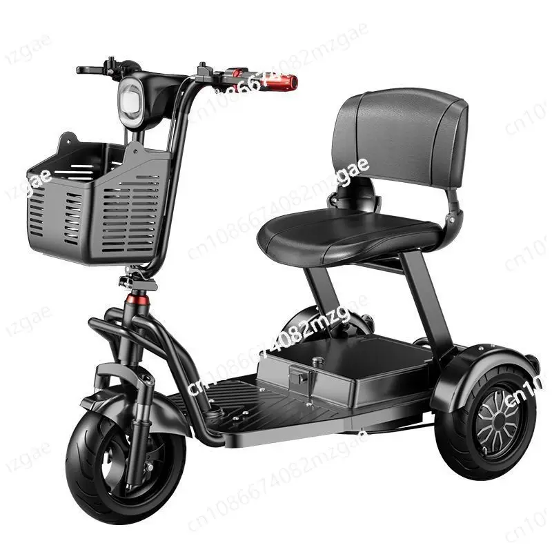 

New electric tricycle household small travel shopping pick up lightweight folding electric car