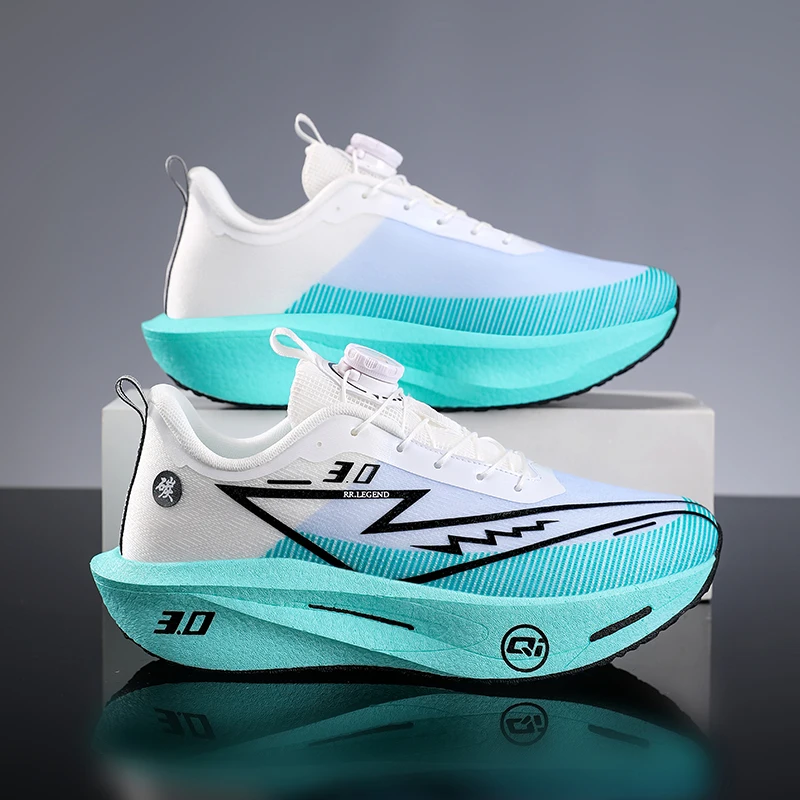 2026 Running Shoes Carbon Board Marathon Men Sports Breathable Lightweight Women's Comfy Athletic Antiskid Sneakers Casual New image 3