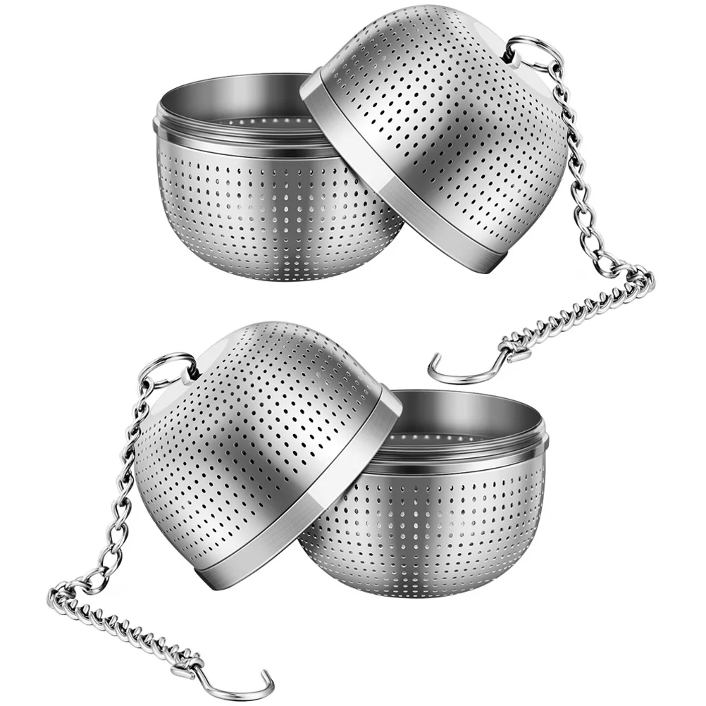 

2Pcs Stainless Steel Tea Infuser Hanging Spice Ball Portable Multi-Function Tea Strainer Loose Leaf Steeper Home Use Filter