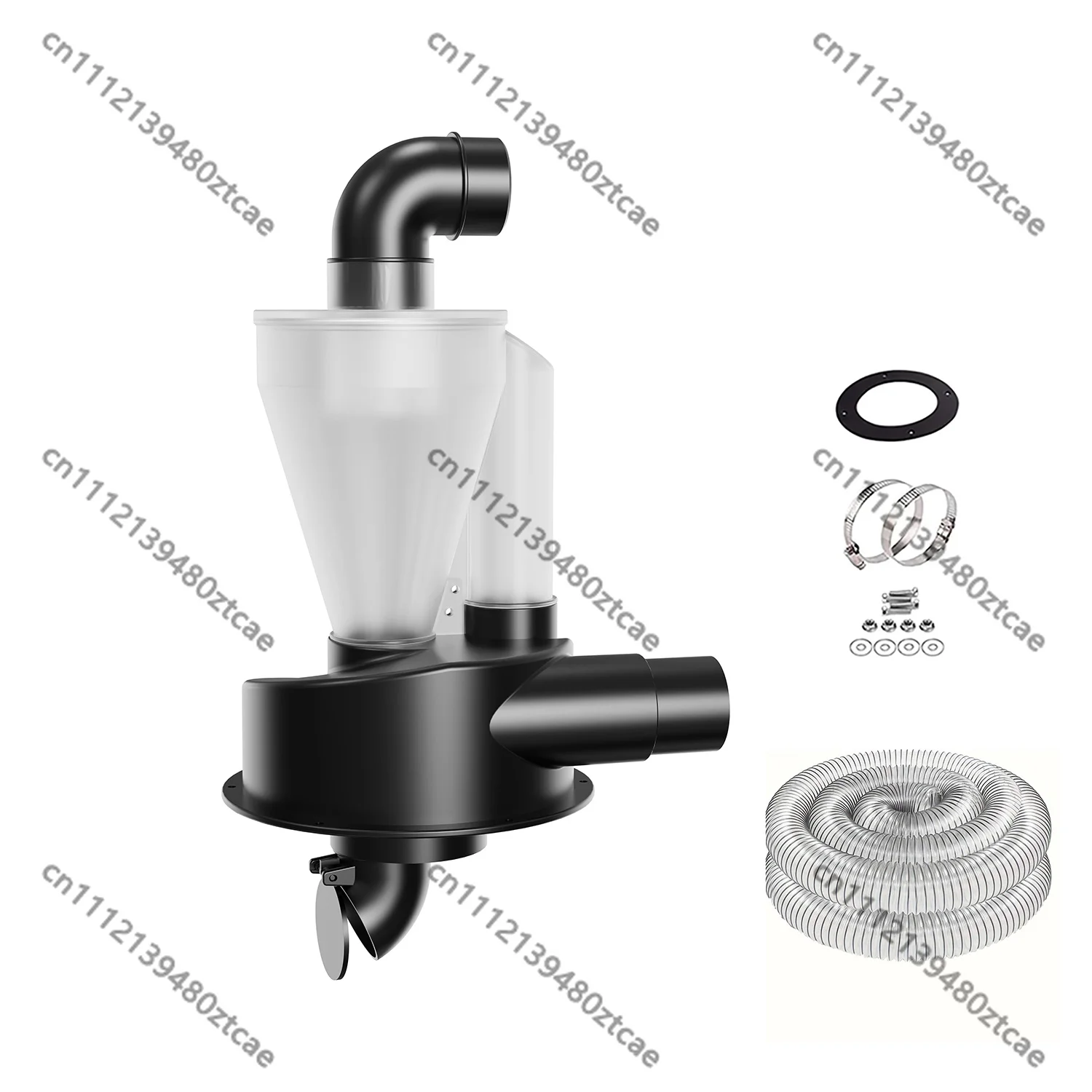 

2.5 Inch Double Filtration Cyclone Dust Collector DIY Turbocharged Industrial Dust Separator Canister Filter