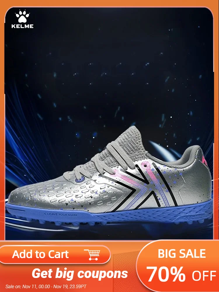 

Kelme Children's Football Shoes Professional Competition Training Football Shoes Tf Broken Nail Youth Football Boots