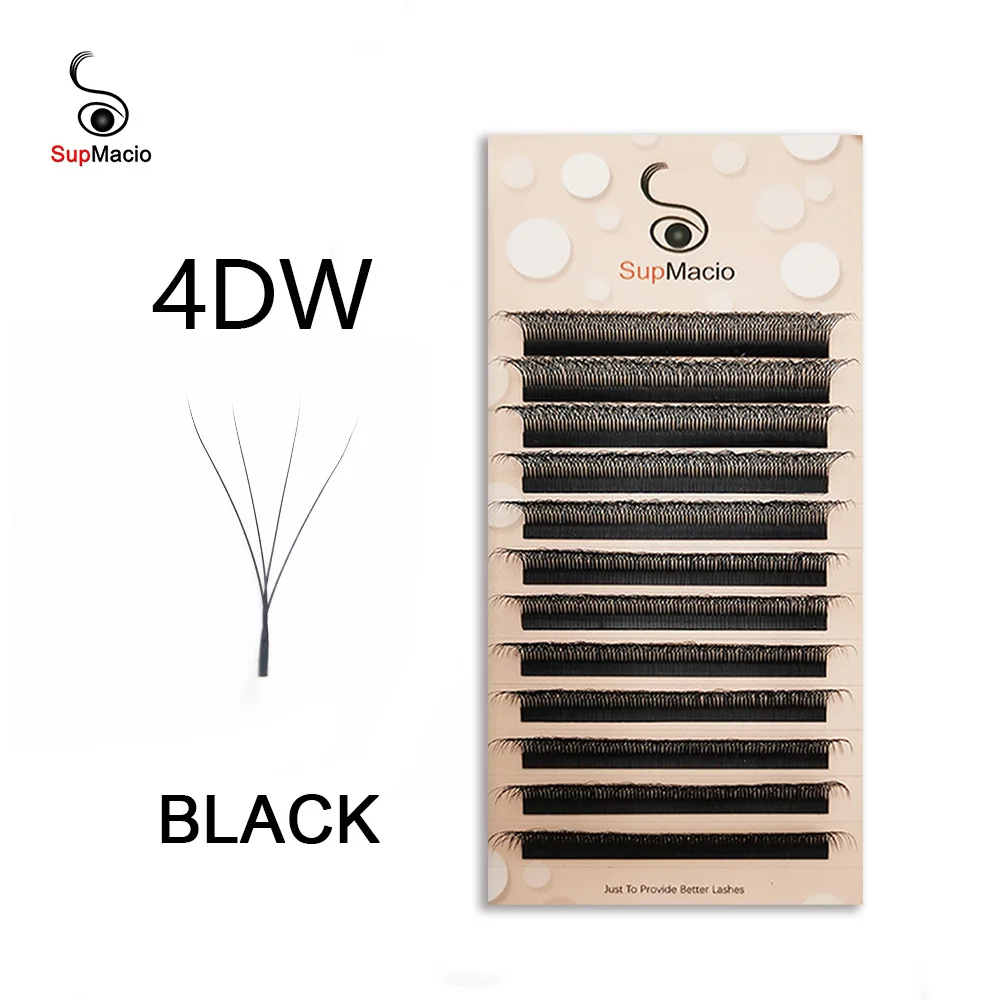 Supmacio 4d 5d W Lashes Mix Clover Wire W 4d Eyelash Extension Volume Fan Eye Lash Extensions 5d Wire For Eyelash Extension