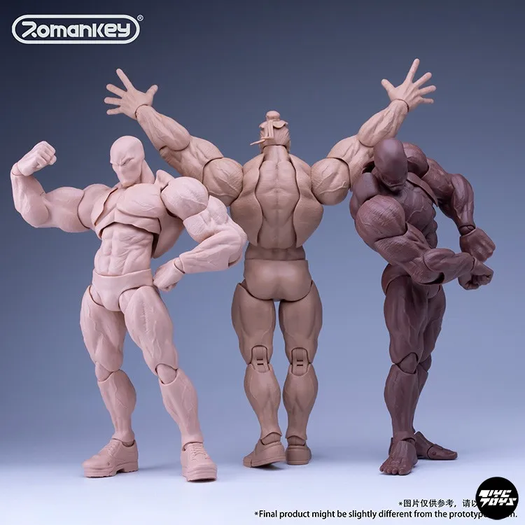 Dostępny Romankey UMS003 Big Guy GUY Figurka Akcji w Skali 1/12 z Super Elastycznymi Ruchomymi Stawami, Mocnymi Mięśniami, 6-calowy Pełny Zestaw Model Zabawki