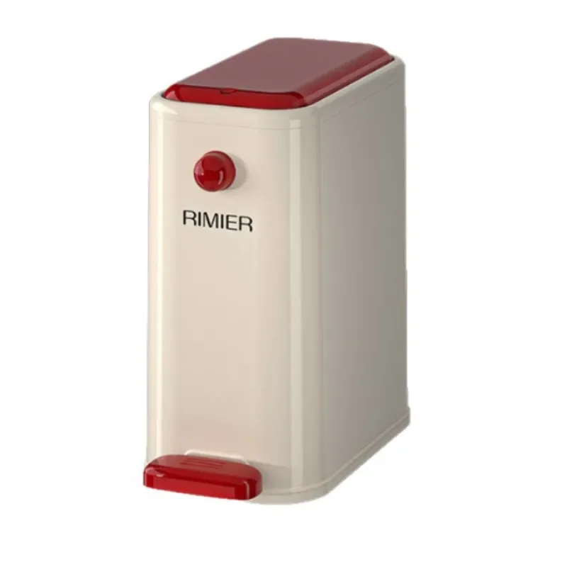 Creative Narrow Foot Pedal Trash Can Double Barrel Bin for Living Room Bedroom Kitchen Bathroom Home Storage
