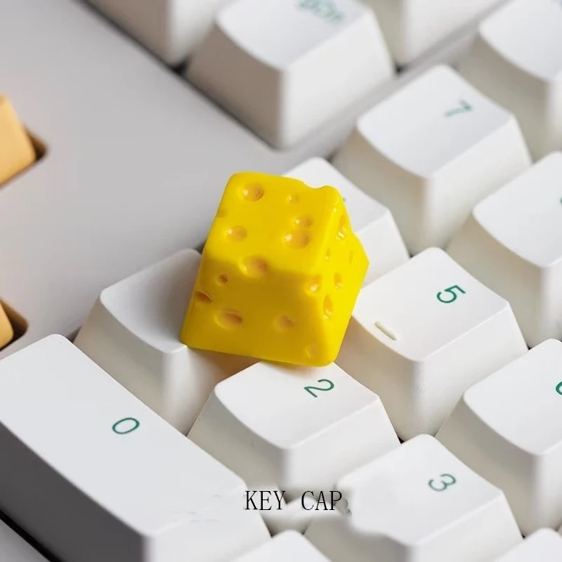 Creative and personalized cheese keycaps single resin gaming mechanical keys keyboard keycaps that can replace ESC