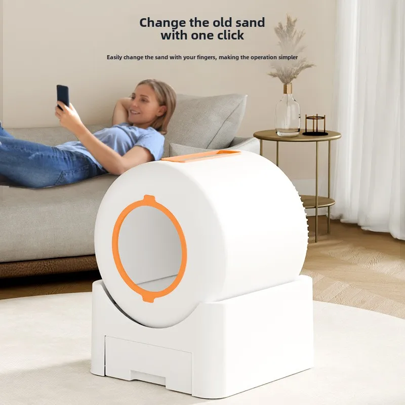 

Smart Cat Litter Box Oversized Fully Enclosed Splash-Proof Fully Automatic Cleaning Deodorizing Electric Cat Toilet