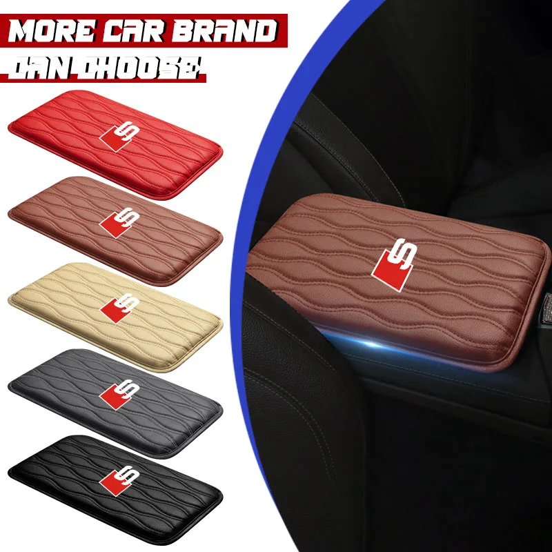 

Car Center Console Arm Rest Non-slip Cover Mats Interior Caps For Audi Sline A1 A3 A4 A5 A6 S6 A7 Q3 Q5 Q6 Q7 TT RS SportBack