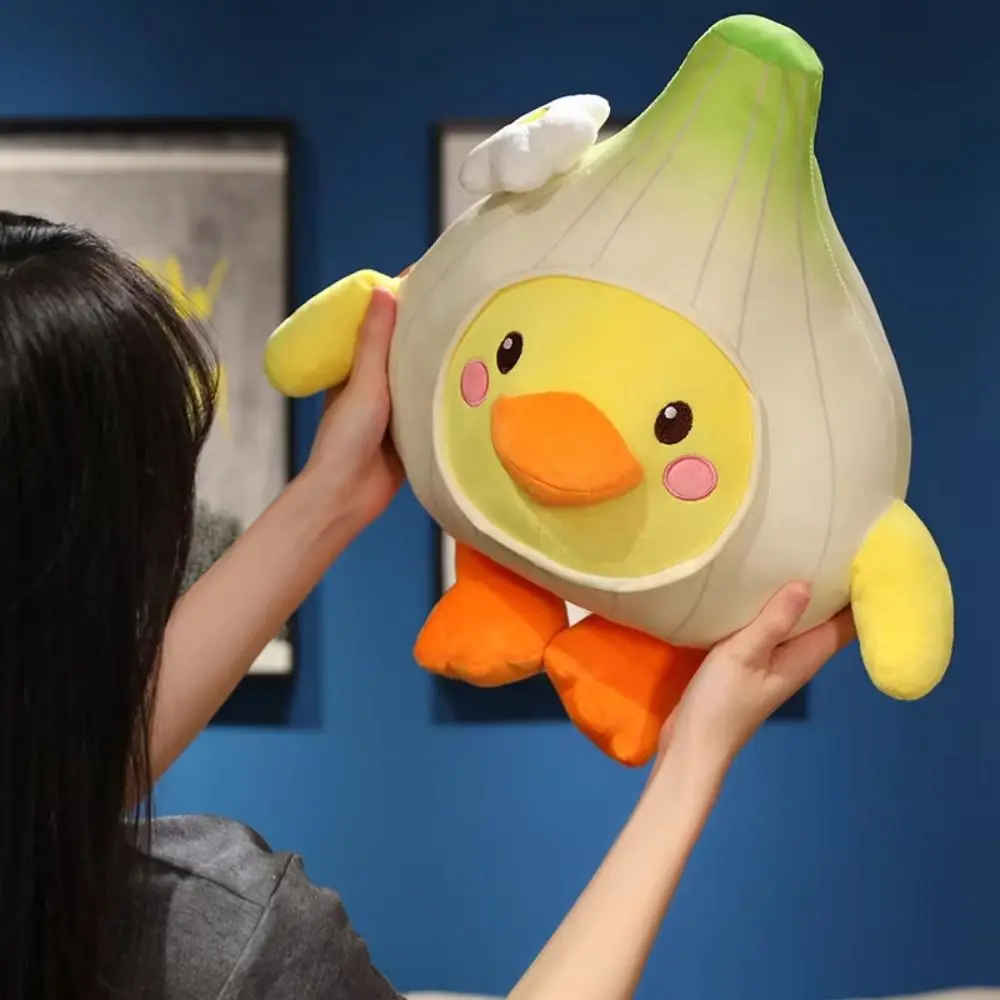 

Yellow Garlic Duck Plush Toy PP Cotton Wings&Foot Garlic Duck Plush Pillow Shy Cartoon Funny Plush Doll Birthday Christmas