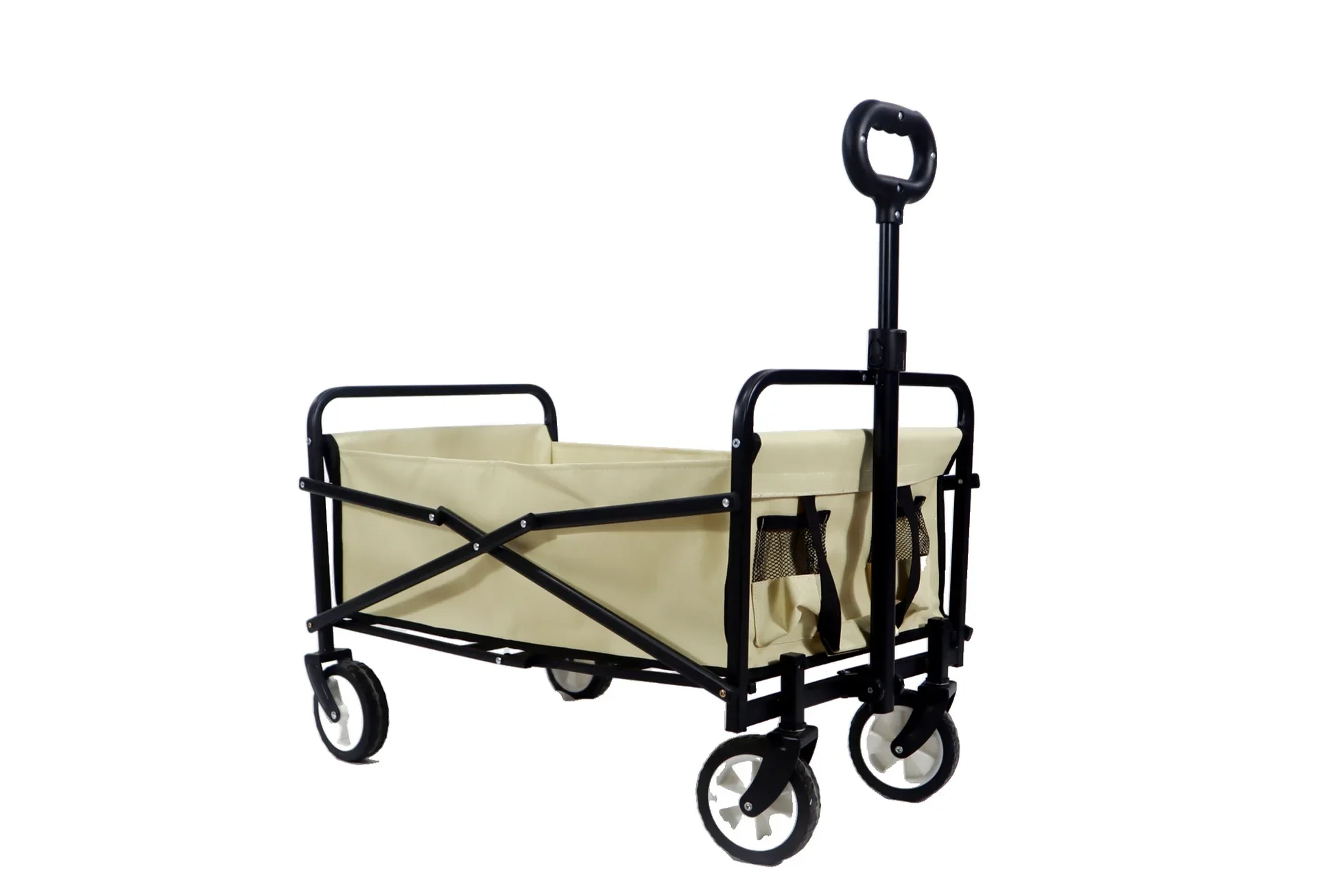 2026 Outdoor Hike Garden Park Wagon Beach Cart Foldable Wagon Cart Trolley Garden Trail Collapsible Folding Utility Cart Wagon