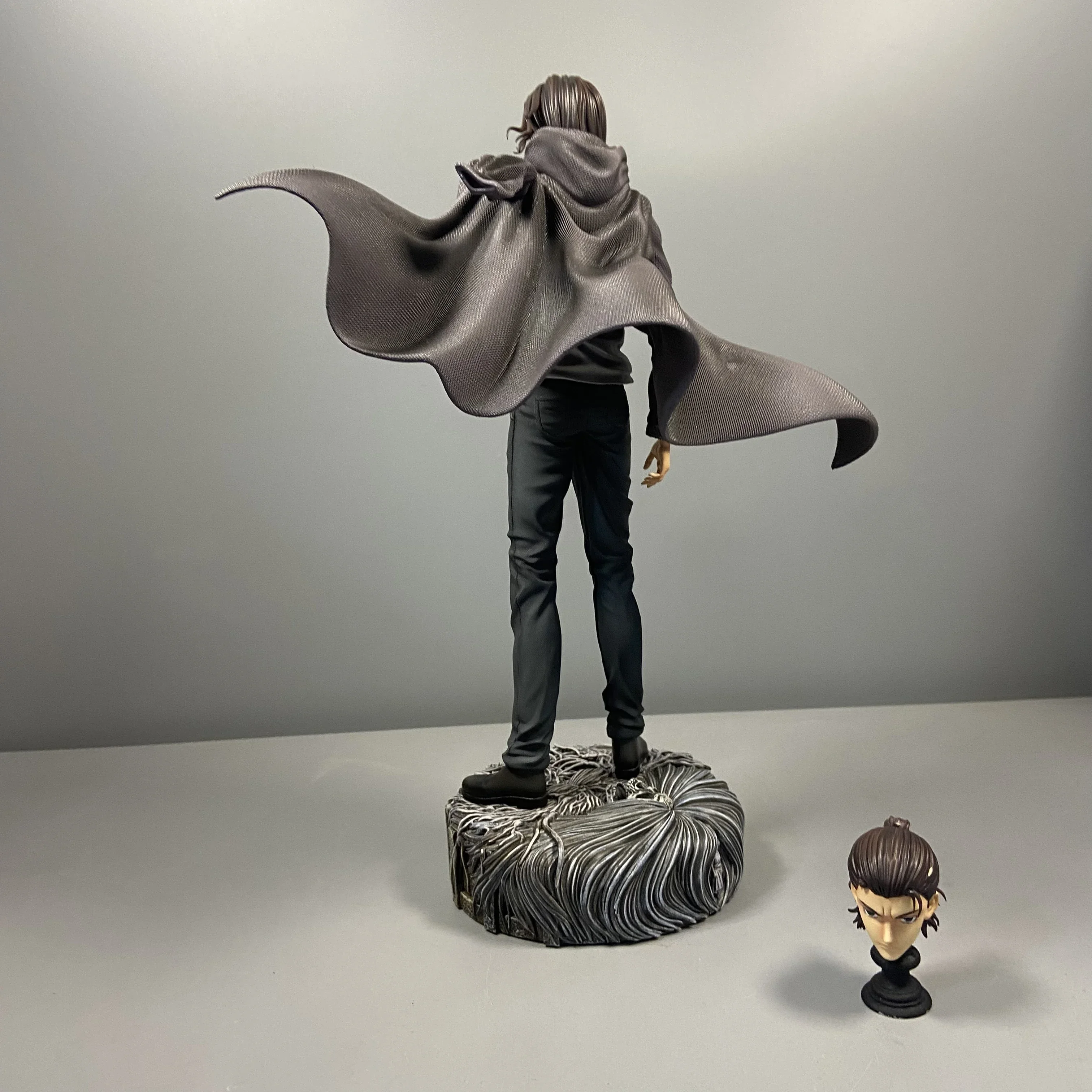 Attack On Titan Anime Figure Eren Jaeger Action Figure 30cm Jaeger Survey Corps Statue Figurine Model Doll Toy Christmas Gifts