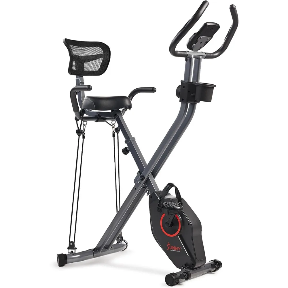 

Foldable Magnetic Stationary Exercise X-Bike Pro, 300 LB Capacity, Low-Impact, 14-Level Resistance, Ergonomic Support