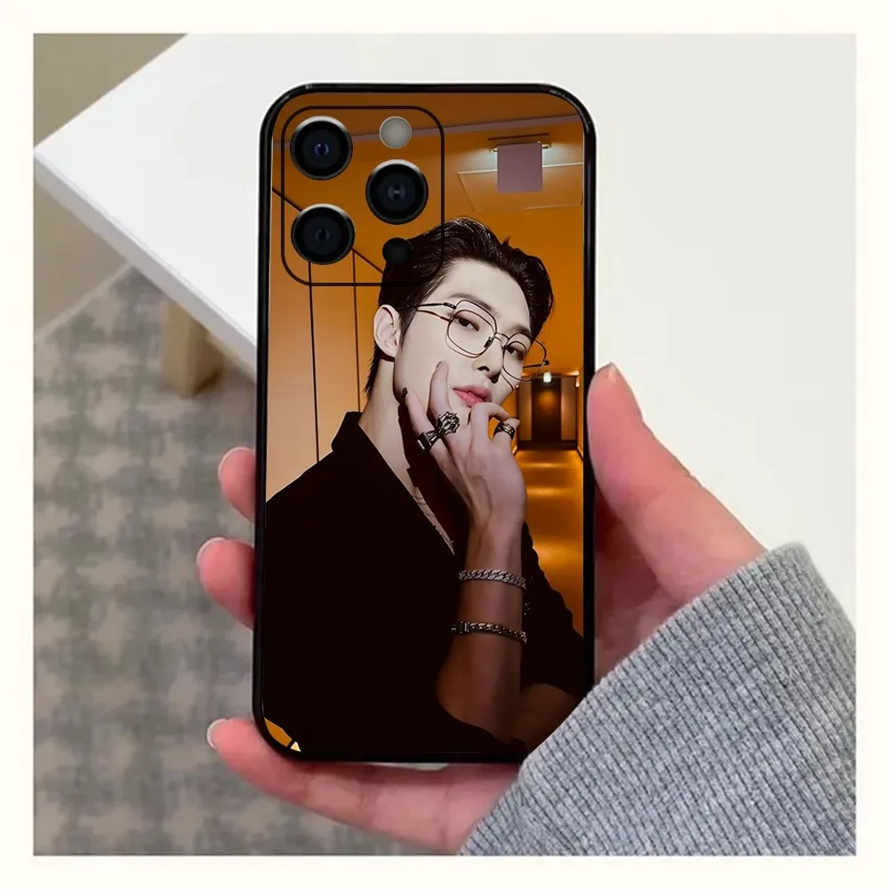 Hot A-ATEEZ Kpop Phone Case For Apple iPhone 15,14,13,12,11,Pro,X,XS,Max,XR,Plus,Mini Soft Black Cover