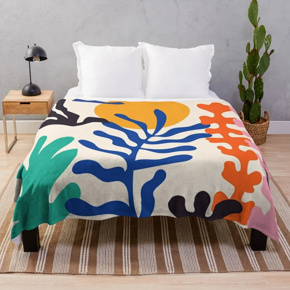 

Matisse Bright Boho Botanical Throw Blanket Wrinkle Resistant Lightweight Blanket
