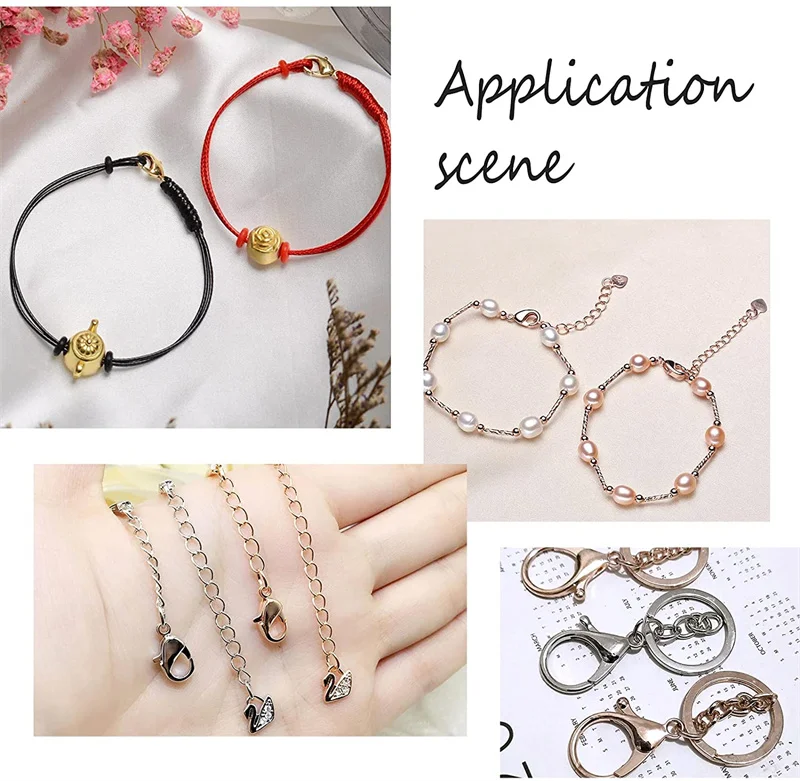 Unicraftale 30 Pièces Fermoirs à Griffes De Homard En Acier Inoxydable Arc En Ciel Fermoirs A Crochet De Declenchement Fermoirs Fermoirs A Bijoux Fermoir A Crochet Connecteurs Incurves Fermoirs Pour L