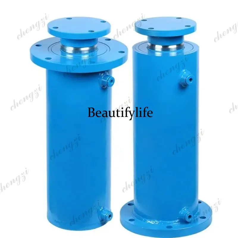 81 Upper and lower flanges Hydraulic cylinder 100 cylinder diameter 72 axis 16MPA Bidirectional Heavy duty 10 tons Electric