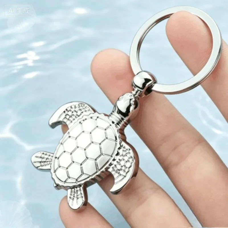Fashion Tortoise Key Chain personality Animal Pendant Car Key Holder simulation Sea turtle Keychain Bag Charm Accessories