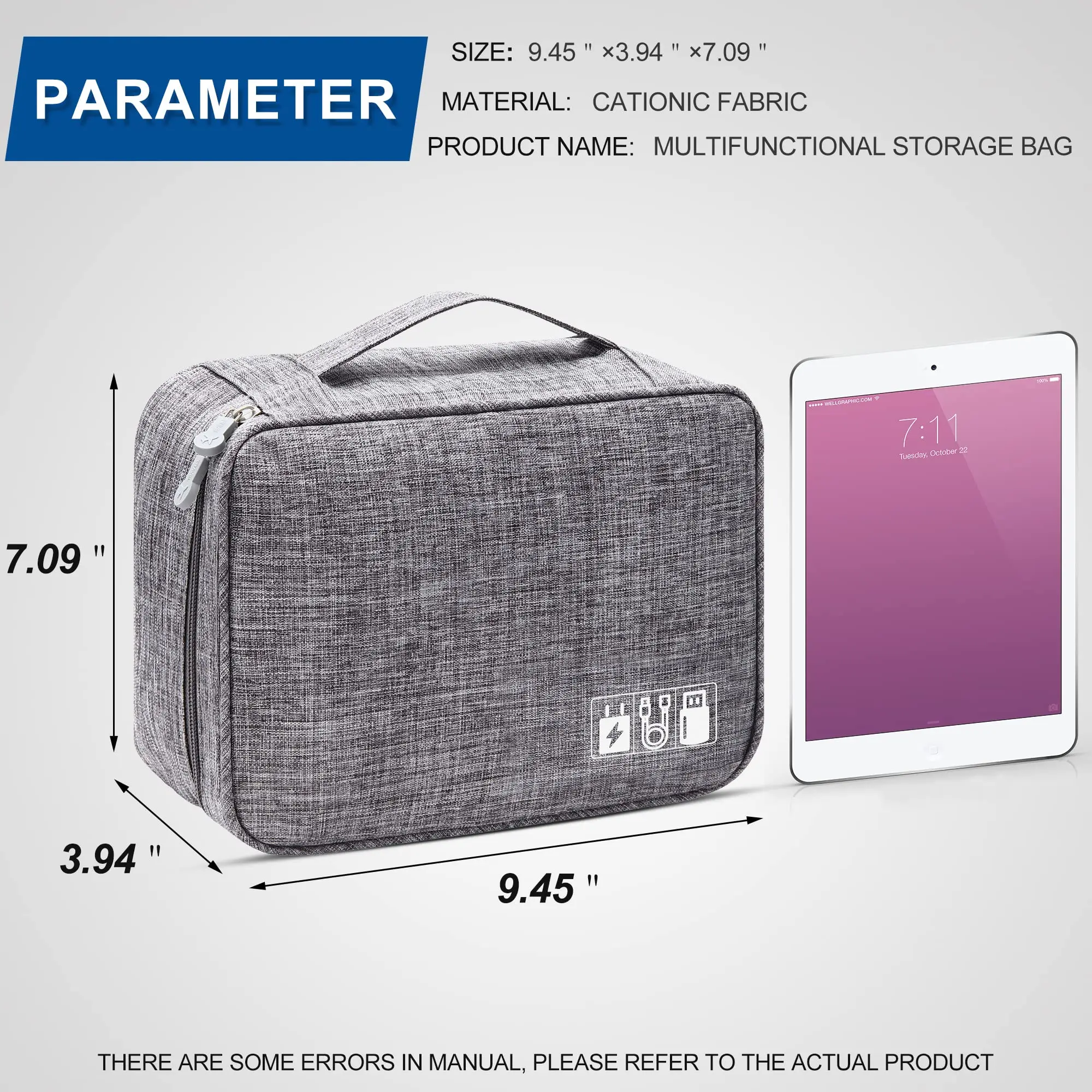 Przenośna torba na pamięć cyfrowa gadżet USB wodoodporny kabel Organizer etui na urządzenia elektroniczne akcesoria do pakowania