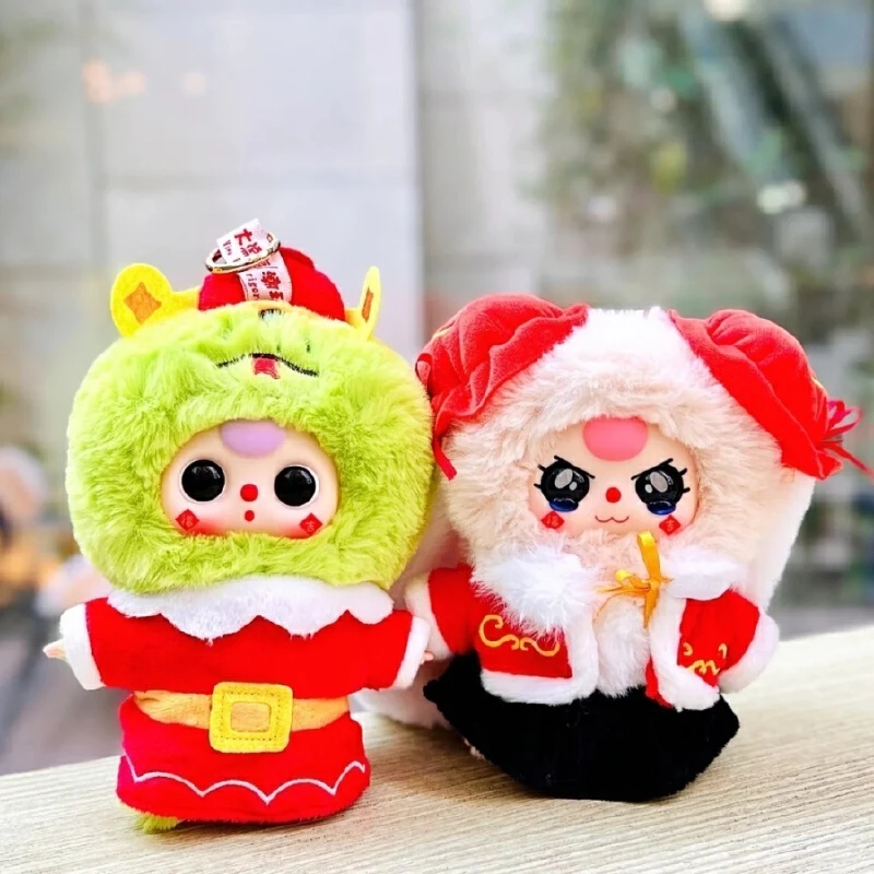 

Genuine Baby Three Chinese New Year Series Kawaii Doll Mystery Box Pendant Cute Doll Bag Pendant Ornament Original Toy Gift